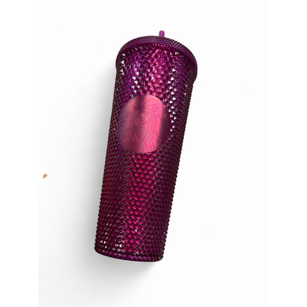 Starbucks Pink Bling Berry Blast Cold Cup Studded Venti Tumbler 24oz (new)